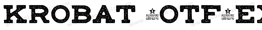 krobat (OTF)ExtraBol字体转换